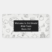 小学校パーソナライズされた先生教室 横断幕 (横)