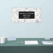 小学校パーソナライズされた先生教室 横断幕 (トレードショー)