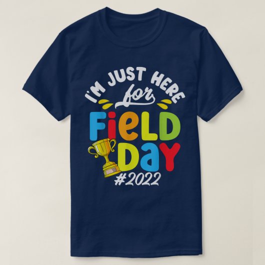 小学校フィールドデイ2022子供先生グラ Tシャツ (デザイン正面)