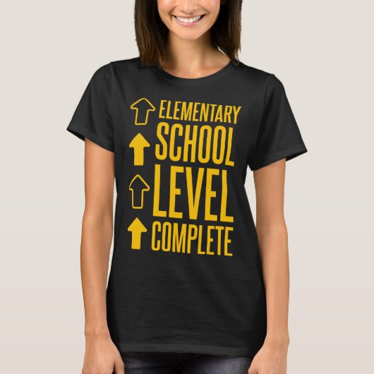 小学校レベルの完了 Tシャツ (正面)