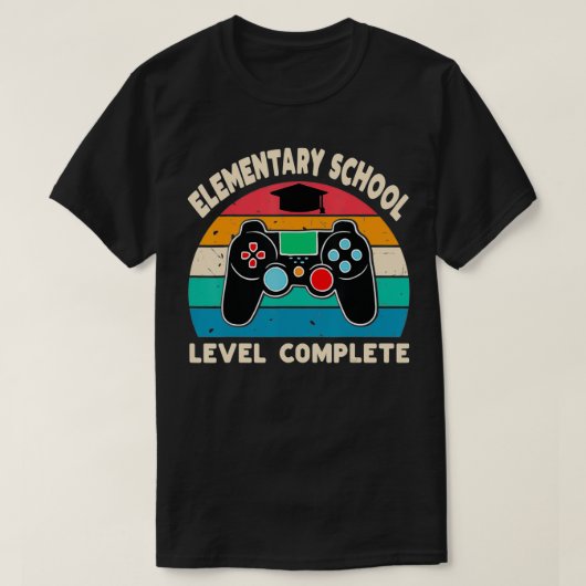 小学校レベル完全ゲーマー6年生G Tシャツ (デザイン正面)