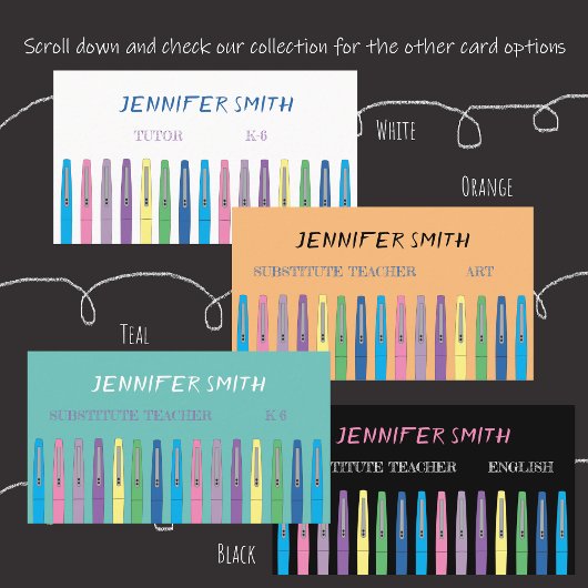 小学校代替先生名刺 名刺