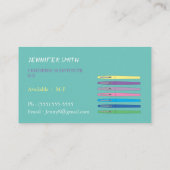 小学校代替先生名刺 名刺 (裏面)