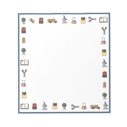 小学校先生バスグローブブックビッグノート ノートパッド (正面)