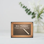 小学校先生石板チョーク呼出しカード コーリングカード (スタンド正面)