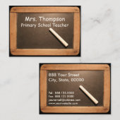 小学校先生石板チョーク呼出しカード コーリングカード (正面/裏面)