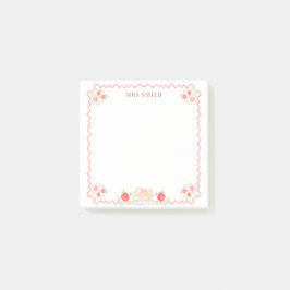 小学校先生 ポストイット