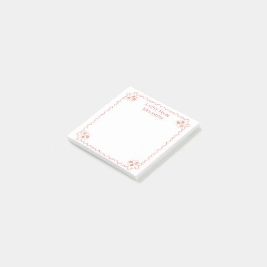 小学校先生 ポストイット (アングル)