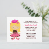 小学校卒業のお知らせテンプレート 招待状 (スタンド正面)