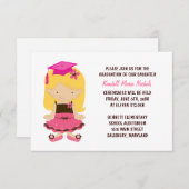 小学校卒業のお知らせテンプレート 招待状 (正面/裏面)