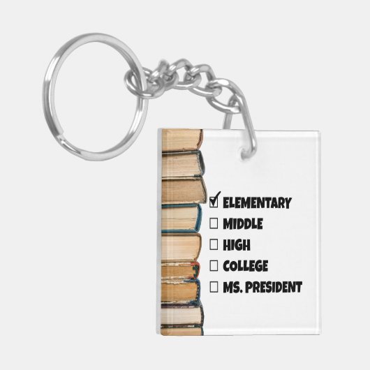 小学校卒業学長 キーホルダー (正面左)