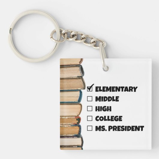 小学校卒業学長 キーホルダー (正面)