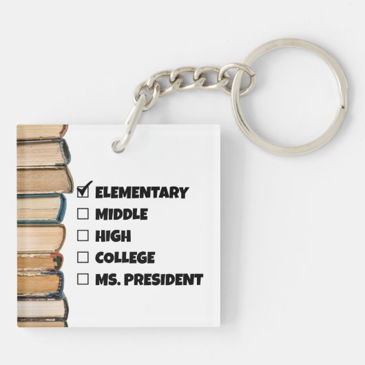 小学校卒業学長 キーホルダー (裏面)