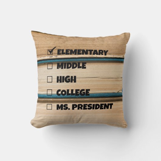 小学校卒業学長 クッション (正面)