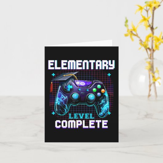 小学校卒業式卒業を終えるBo カード (黄色い花)