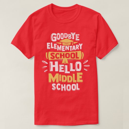 小学校卒業級学生ギフト Tシャツ (デザイン正面)