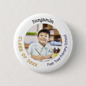 小学校卒業記念フォト 缶バッジ (正面)