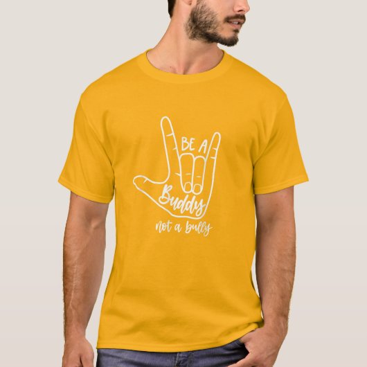 小学校向けいじめ撲滅 | Buddyになって  Tシャツ (正面)