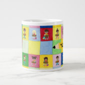 小学校教室児童先生ジャンボ ジャンボコーヒーマグカップ (正面)