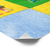 小学校教室児童先生 ポスター (コーナー)