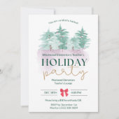 小学校教師クリスマスパーティー 招待状 (正面)