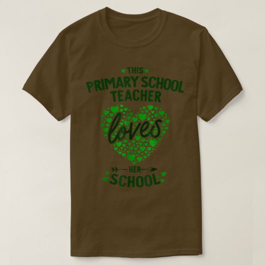 小学校教師 教師で幸せ セントPa Tシャツ (デザイン正面)