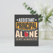 小学校校長補T ポストカード (スタンド正面)