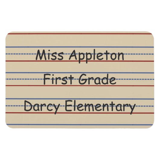 小学校紙フレキシマグネット マグネット (横)