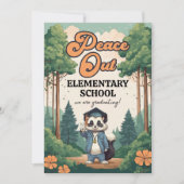 「小学校退校」卒業式 招待状 (正面)