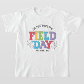 小学校運動会パーソナライズされた日 Tシャツ (レイダウン)