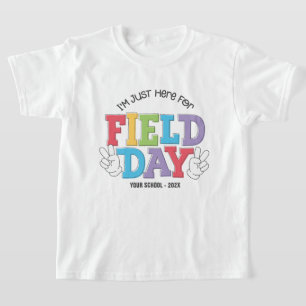 小学校運動会パーソナライズされた日 Tシャツ