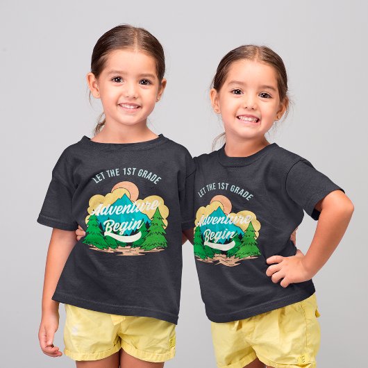 小学校1年生の初めての登校日 先生への感謝 Tシャツ