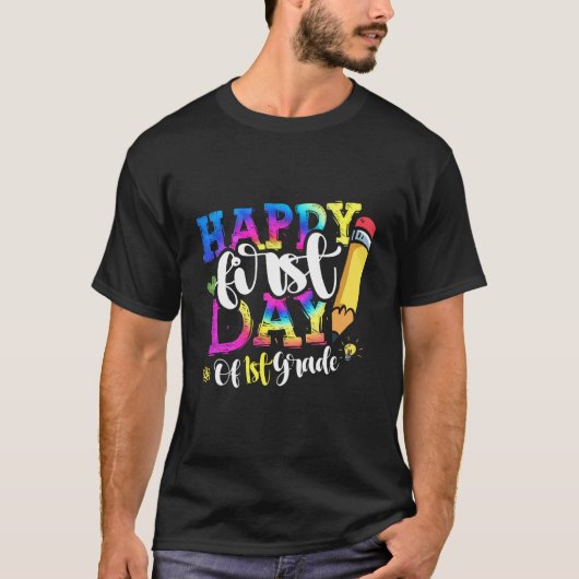 小学校1年生の初めての1日 1年生の学校へ戻る Tシャツ (正面)