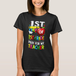 小学校1年生の初日 私の先生に祈りを 背に帰ろう Tシャツ