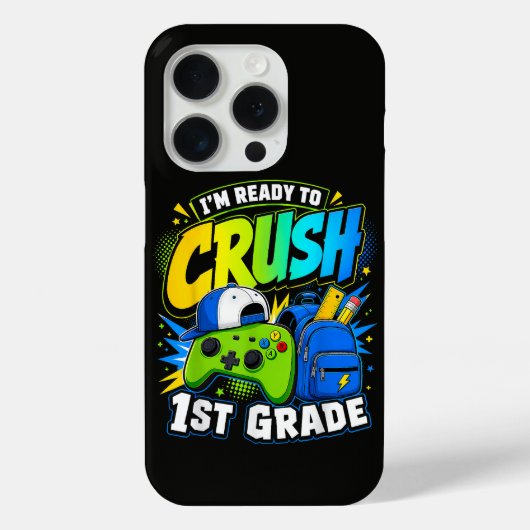 小学校1年生の勉強をやっつけるぞ! バックトゥスクール Case-Mate iPhoneケース (裏面)