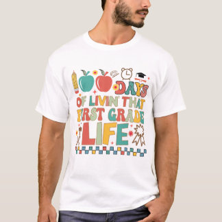 小学校1年生100日目の登校  Tシャツ