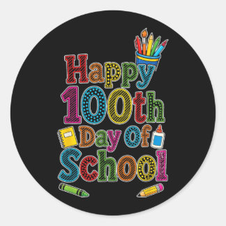 小学校100日目の学びの日 お祝い キッズ ラウンドシール