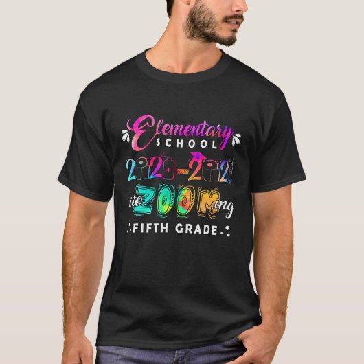 小学校2020年~2021年ズーム5年生 Tシャツ (正面)