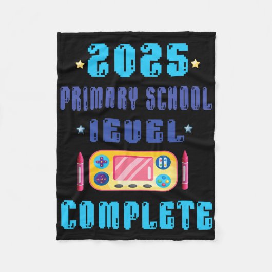 小学校6年生卒業2025 - ゲーマーレベルCo フリースブランケット (正面)
