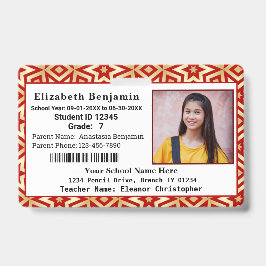 小学生の子供の写真ID バッジ