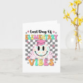 小学生の最後の日の彼女 カード (黄色い花)