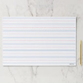 小学空白の校青い赤い線の練習 ペーパーパッド (インサイチュ)