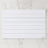 小学空白の校青い赤い線の練習 ペーパーパッド (正面)