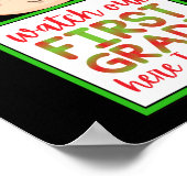 小学1年生が可愛来いおもしろい ポスター (角)