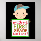 小学1年生が可愛来いおもしろい ポスター (正面)