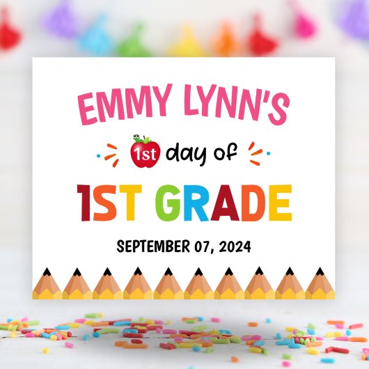 小学1年生の女子1日目 ポスター