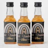 小学1年生の雰囲気虹色の1年生新学期 リキュールボトルラベル (ボトル)