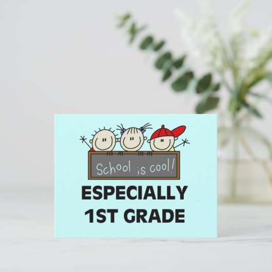 小学1年生クールはTシャツとギフト ポストカード (スタンド正面)