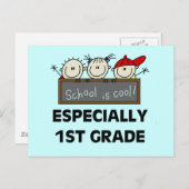 小学1年生クールはTシャツとギフト ポストカード (正面/裏面)