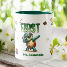 小学1年生先生ダビングカメ ツートーンマグカップ